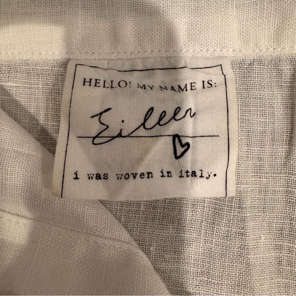 Frank and Eileen EILEEN Relaxed Linen Button Down Shirt Size S - Picture 8 of 10